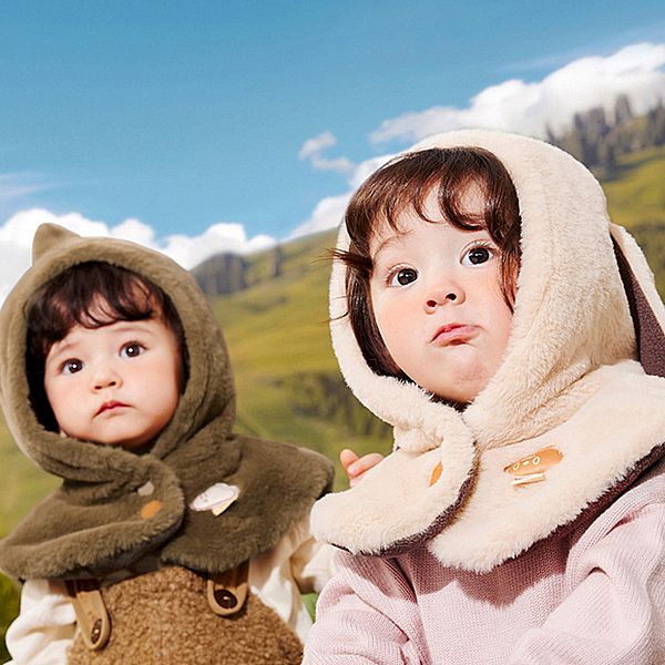 Kocotree~兔絨絨披肩帽(1入) 款式可選 Kocotree~兔絨絨披肩帽(1入) 款式可選