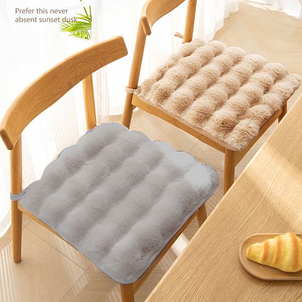 仿兔毛絨保暖坐墊(1入) 款式可選 仿兔毛絨保暖坐墊(1入) 款式可選