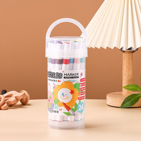 Tempo 節奏~雙頭壓克力(丙烯)彩繪筆24色(AC-280)1盒裝 Tempo 節奏~雙頭壓克力(丙烯)彩繪筆24色(AC-280)1盒裝