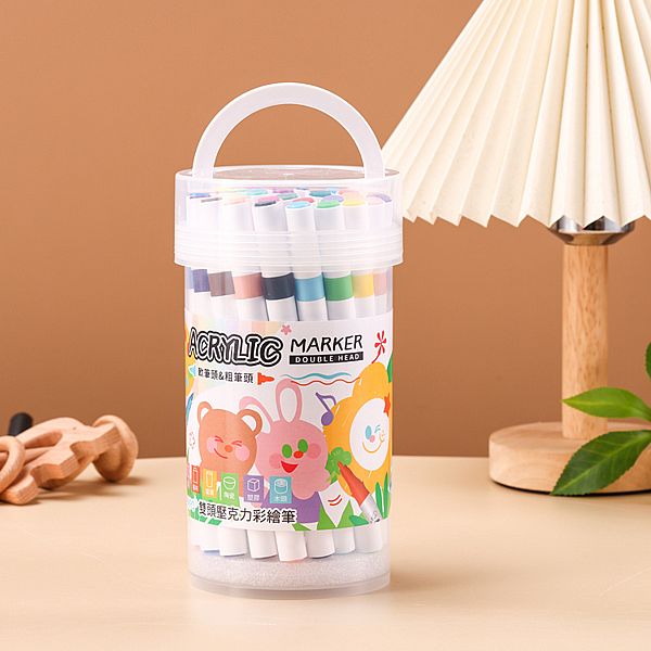 Tempo 節奏~雙頭壓克力(丙烯)彩繪筆36色(AC-400)1盒裝 Tempo 節奏~雙頭壓克力(丙烯)彩繪筆36色(AC-400)1盒裝