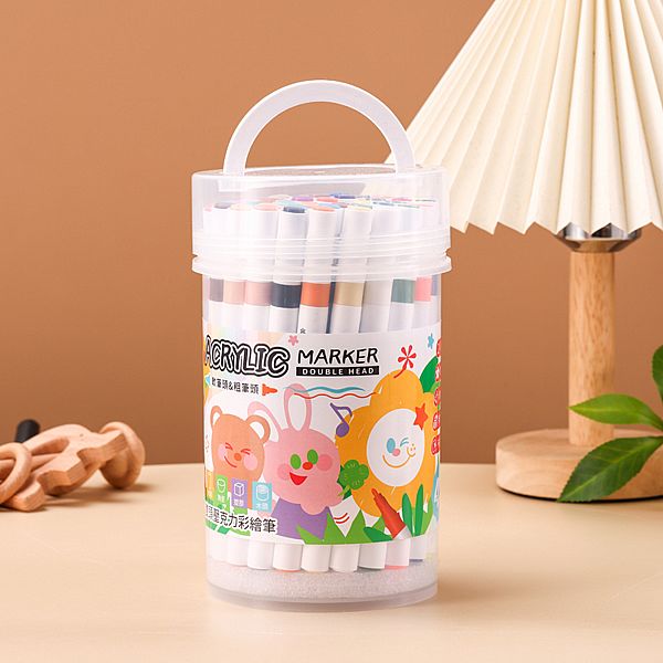 Tempo 節奏~雙頭壓克力(丙烯)彩繪筆48色(AC-520)1盒裝 Tempo 節奏~雙頭壓克力(丙烯)彩繪筆48色(AC-520)1盒裝