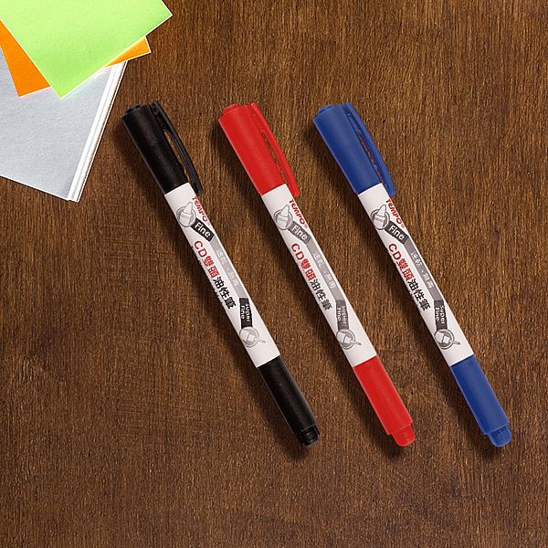 Tempo 節奏~雙頭油性筆(CD-250)1支入 款式可選 Tempo 節奏~雙頭油性筆(CD-250)1支入 款式可選