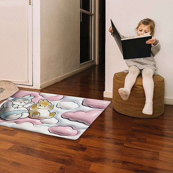 mofusand~貓福珊迪吸水立體感地墊(兔子/60x40cm)1入 mofusand~貓福珊迪吸水立體感地墊(兔子/60x40cm)1入