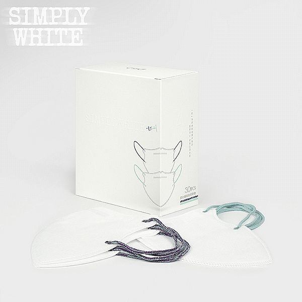 CSD 中衛~成人立體醫療口罩(30入/盒)-(編織耳帶初語綠x15片+心語紫x15片) Simply White 2025  NEW 限定發售 CSD 中衛~成人立體醫療口罩(30入/盒)-(編織耳帶初語綠x15片+心語紫x15片) Simply White 2025  NEW 限定發售