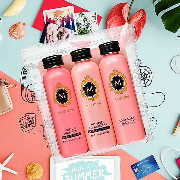 MA CHERIE 瑪宣妮~輕巧旅行組(50mlx3) 蜜桃洗髮精/蜜桃潤髮乳/花漾沐浴乳 MA CHERIE 瑪宣妮~輕巧旅行組(50mlx3) 蜜桃洗髮精/蜜桃潤髮乳/花漾沐浴乳