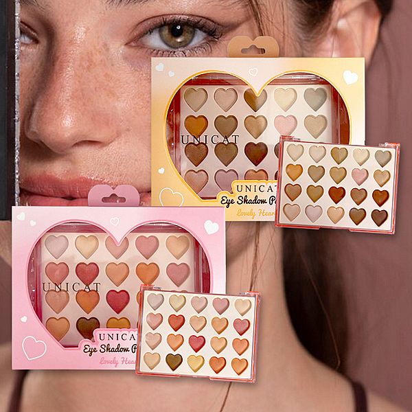 UNICAT 變臉貓~桃花盛開/茶醉愉悅20色眼影盤(0.5gx20) 款式可選 UNICAT 變臉貓~桃花盛開/茶醉愉悅20色眼影盤(0.5gx20) 款式可選