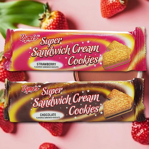 Dyna's~巧克力風味/草莓風味夾心餅乾(75g) 款式可選 Dyna's~巧克力風味/草莓風味夾心餅乾(75g) 款式可選