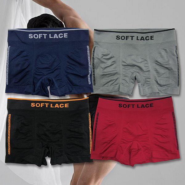 SOFT LIGHT~竹炭抑菌男四角褲(1件入) 款式可選 SOFT LIGHT~竹炭抑菌男四角褲(1件入) 款式可選