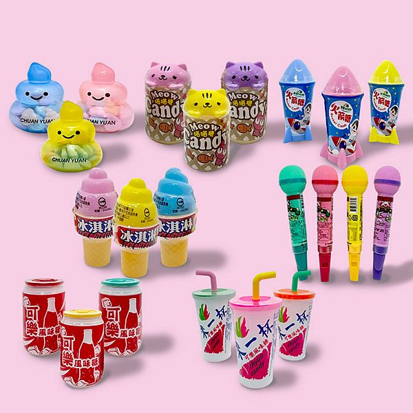 川元~可樂風味/來一杯可樂/冰淇淋風味/麥克風/便便/喵喵/火箭糖(1個裝) 款式可選 顏色隨機出貨 川元~可樂風味/來一杯可樂/冰淇淋風味/麥克風/便便/喵喵/火箭糖(1個裝) 款式可選 顏色隨機出貨