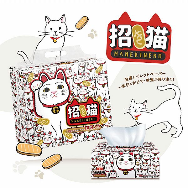 東京豪德寺~招財貓日式抽取式衛生紙(150抽x10包x8袋/箱) 東京豪德寺~招財貓日式抽取式衛生紙(150抽x10包x8袋/箱)