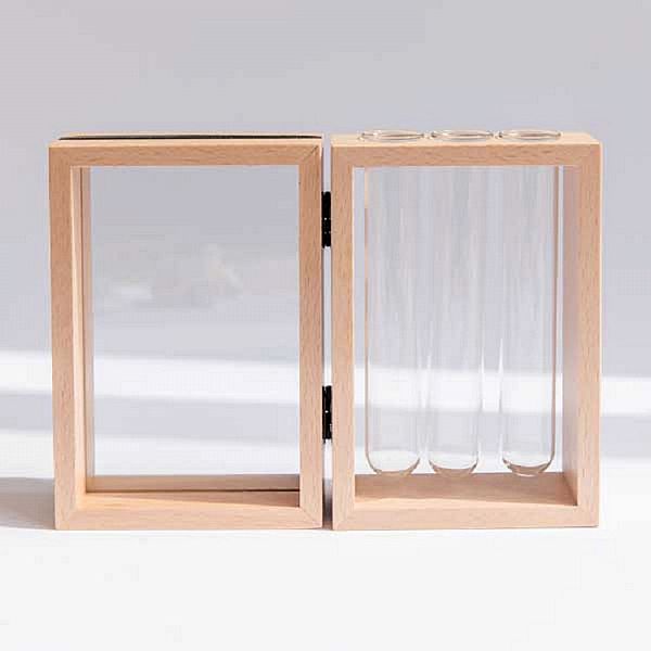 mifo 銘峰木器工藝~木質試管花器相框組(1組入) mifo 銘峰木器工藝~木質試管花器相框組(1組入)