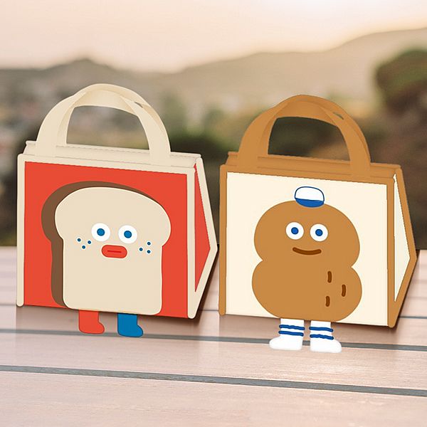 御衣坊~早午餐兄弟造型保溫便當提袋(吐司大哥款/核桃花生哥款)1入 款式可選 御衣坊~早午餐兄弟造型保溫便當提袋(吐司大哥款/核桃花生哥款)1入 款式可選