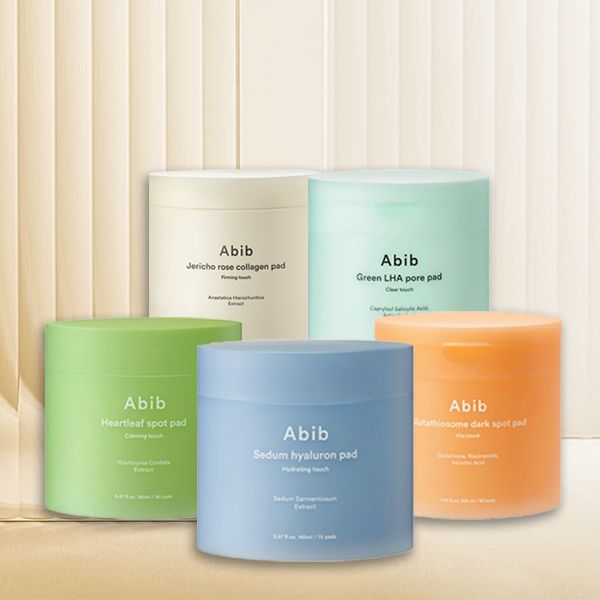 韓國 Abib~棉片(魚腥草舒緩護理 / 水分草玻尿酸補水 / 復活草膠原蛋白 / 綠色LHA毛孔煥膚 / 穀胱甘太維他命)1罐入 款式可選 韓國 Abib~棉片(魚腥草舒緩護理 / 水分草玻尿酸補水 / 復活草膠原蛋白 / 綠色LHA毛孔煥膚 / 穀胱甘太維他命)1罐入 款式可選