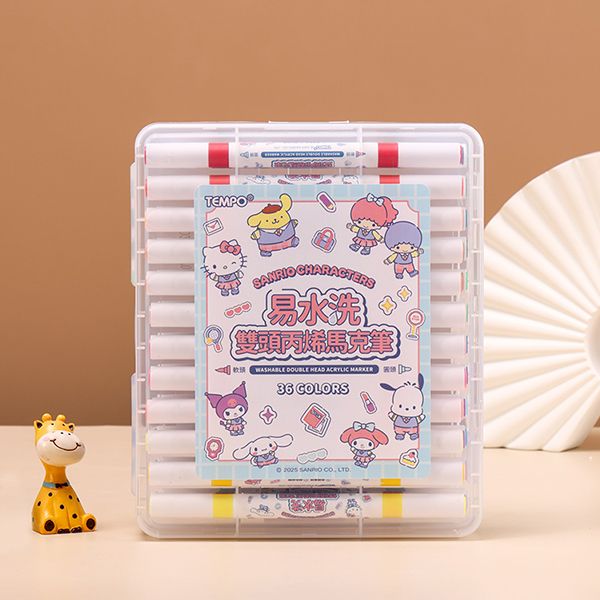 Tempo 節奏~三麗鷗易水洗雙頭丙烯筆(AC-500) 36色 Tempo 節奏~三麗鷗易水洗雙頭丙烯筆(AC-500) 36色