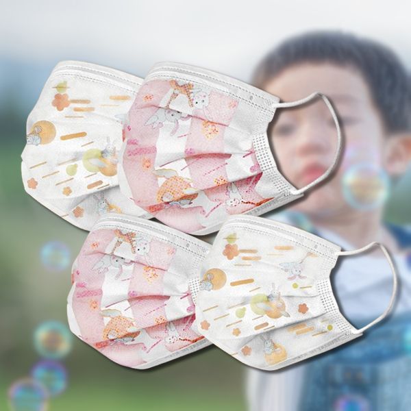 釩泰Finetech~成人/孩童未滅菌醫用口罩(30入)玉兔粉/玉兔橘 款式可選 釩泰Finetech~成人/孩童未滅菌醫用口罩(30入)玉兔粉/玉兔橘 款式可選