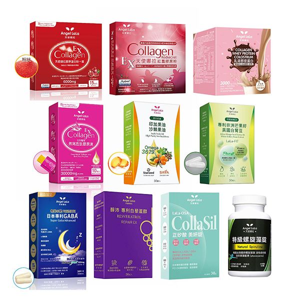 《任選3入》Angel LaLa~天使娜拉 螺旋藍藻/美妍錠/膠原乳清蛋白/膠原蛋白粉/膠原凍/膠囊 款式可選 《任選3入》Angel LaLa~天使娜拉 螺旋藍藻/美妍錠/膠原乳清蛋白/膠原蛋白粉/膠原凍/膠囊 款式可選