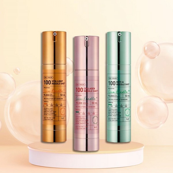 韓國 VT~膠原蛋白微針精華100 / 維他命提亮微晶精華100 / A醇微晶精華100(50ml) 款式可選 韓國 VT~膠原蛋白微針精華100 / 維他命提亮微晶精華100 / A醇微晶精華100(50ml) 款式可選
