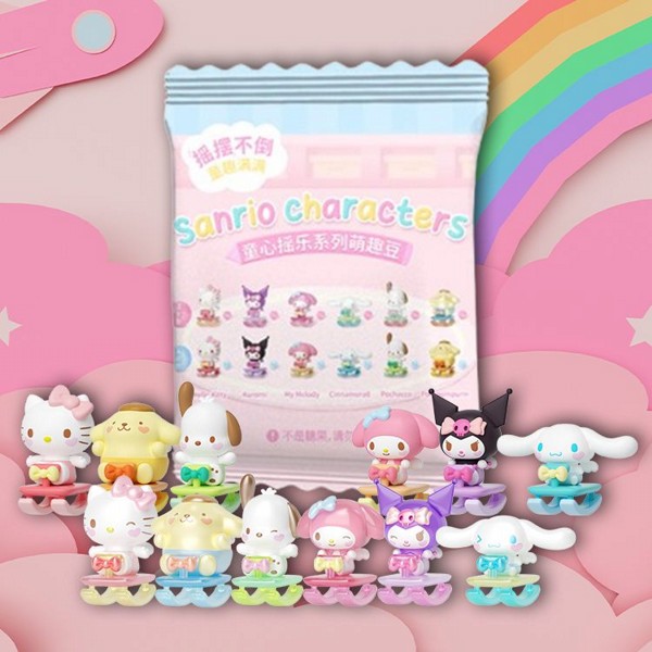 SANRIO 三麗鷗~童心搖樂系列萌趣豆(1入) Sanrio characters 公仔隨機出貨 SANRIO 三麗鷗~童心搖樂系列萌趣豆(1入) Sanrio characters 公仔隨機出貨
