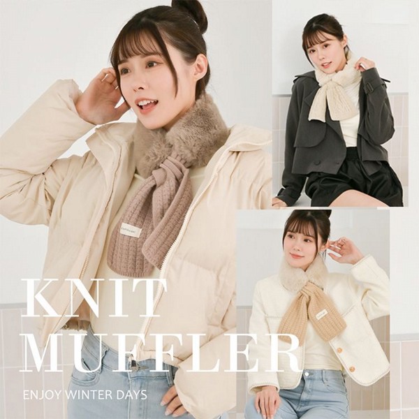 維菈織品 VOLA~毛絨短圍巾(1入) 款式可選 維菈織品 VOLA~毛絨短圍巾(1入) 款式可選