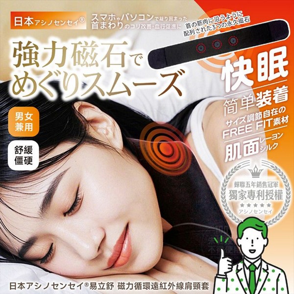 易立舒~磁力循環遠紅外線肩頸套(1入) 易立舒~磁力循環遠紅外線肩頸套(1入)