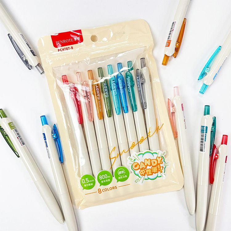 PENROTE 筆樂~CANDY中性筆0.5mm(8入/組) PENROTE 筆樂~CANDY中性筆0.5mm(8入/組)