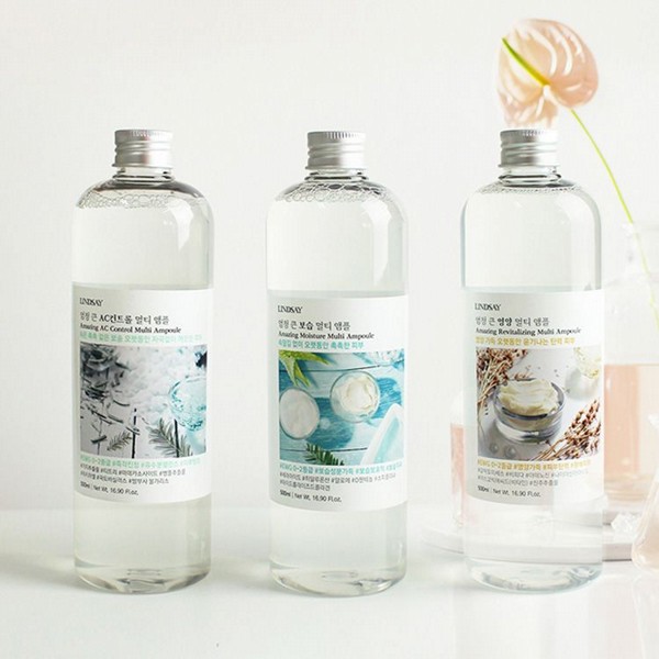 韓國 Lindsay~瞬效大容量安瓶(500ml) 款式可選 韓國 Lindsay~瞬效大容量安瓶(500ml) 款式可選