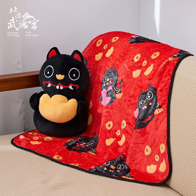 武德宮造型抱枕-黑虎大將軍 武德宮造型抱枕-黑虎大將軍