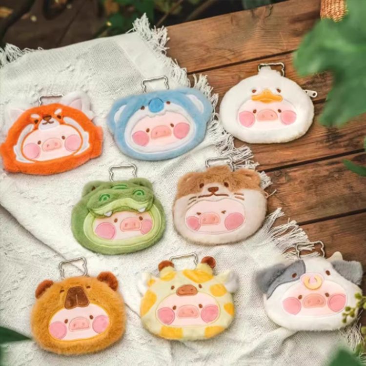 罐頭LULU豬動物派對毛絨隨身包掛件盲盒(不挑款/隨機出貨)1入 罐頭LULU豬動物派對毛絨隨身包掛件盲盒(不挑款/隨機出貨)1入