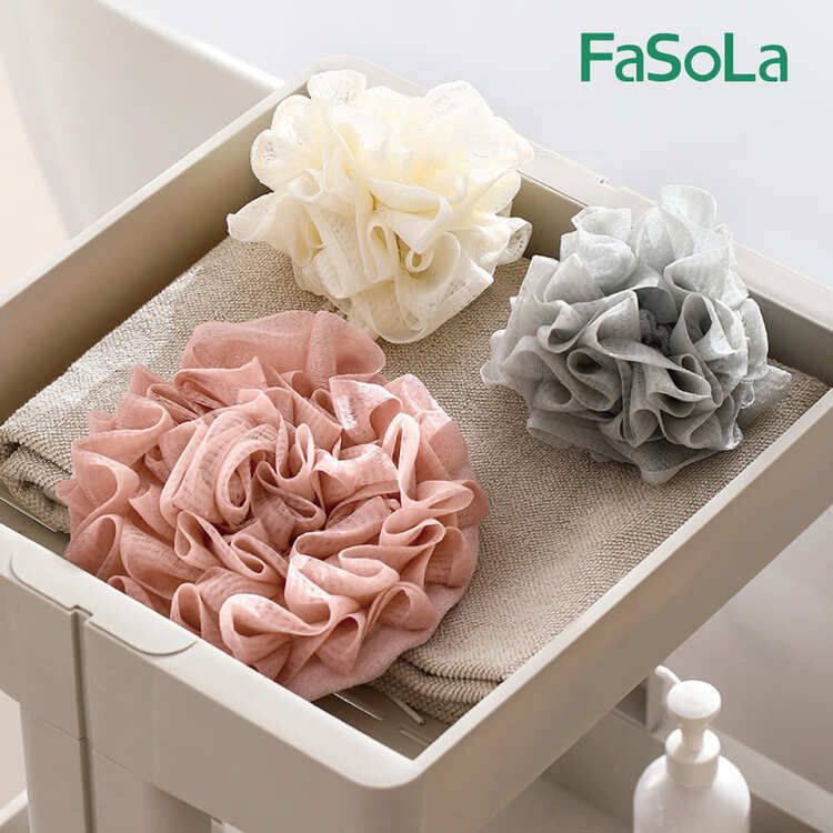 FaSoLa~多用途抽繩式起泡沐浴球(1入) 顏色可選|多功能浴球/沐浴球/肥皂起泡球/去角質 FaSoLa~多用途抽繩式起泡沐浴球(1入) 顏色可選|多功能浴球/沐浴球/肥皂起泡球/去角質