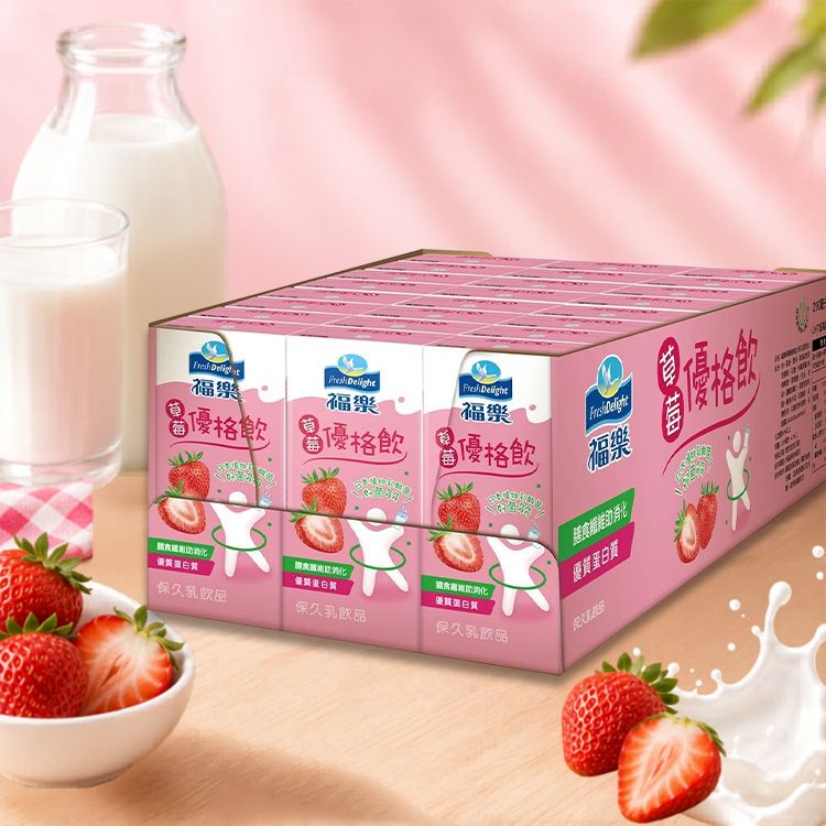 福樂~草莓優格飲(200ml*24入) 福樂~草莓優格飲(200ml*24入)