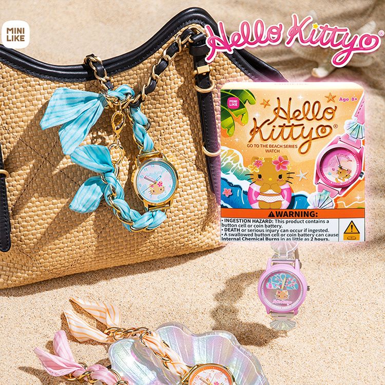 Hello Kitty~去海邊吧系列手錶(1入) 不挑款/隨機出貨|夏日渡假風 正版授權 角色手錶盲盒 潮流穿搭 時尚配件 Hello Kitty~去海邊吧系列手錶(1入) 不挑款/隨機出貨|夏日渡假風 正版授權 角色手錶盲盒 潮流穿搭 時尚配件