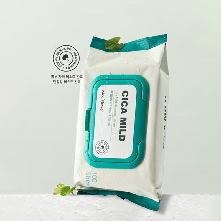 韓國 Medi Flower~溫和卸妝濕巾(積雪草)100抽| 敏感肌卸妝濕巾 / 積雪草舒緩 / 保濕卸妝棉 韓國 Medi Flower~溫和卸妝濕巾(積雪草)100抽| 敏感肌卸妝濕巾 / 積雪草舒緩 / 保濕卸妝棉
