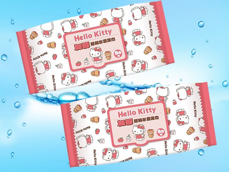 japan 保濕 加厚 濕紙巾 三麗鷗 hello kitty