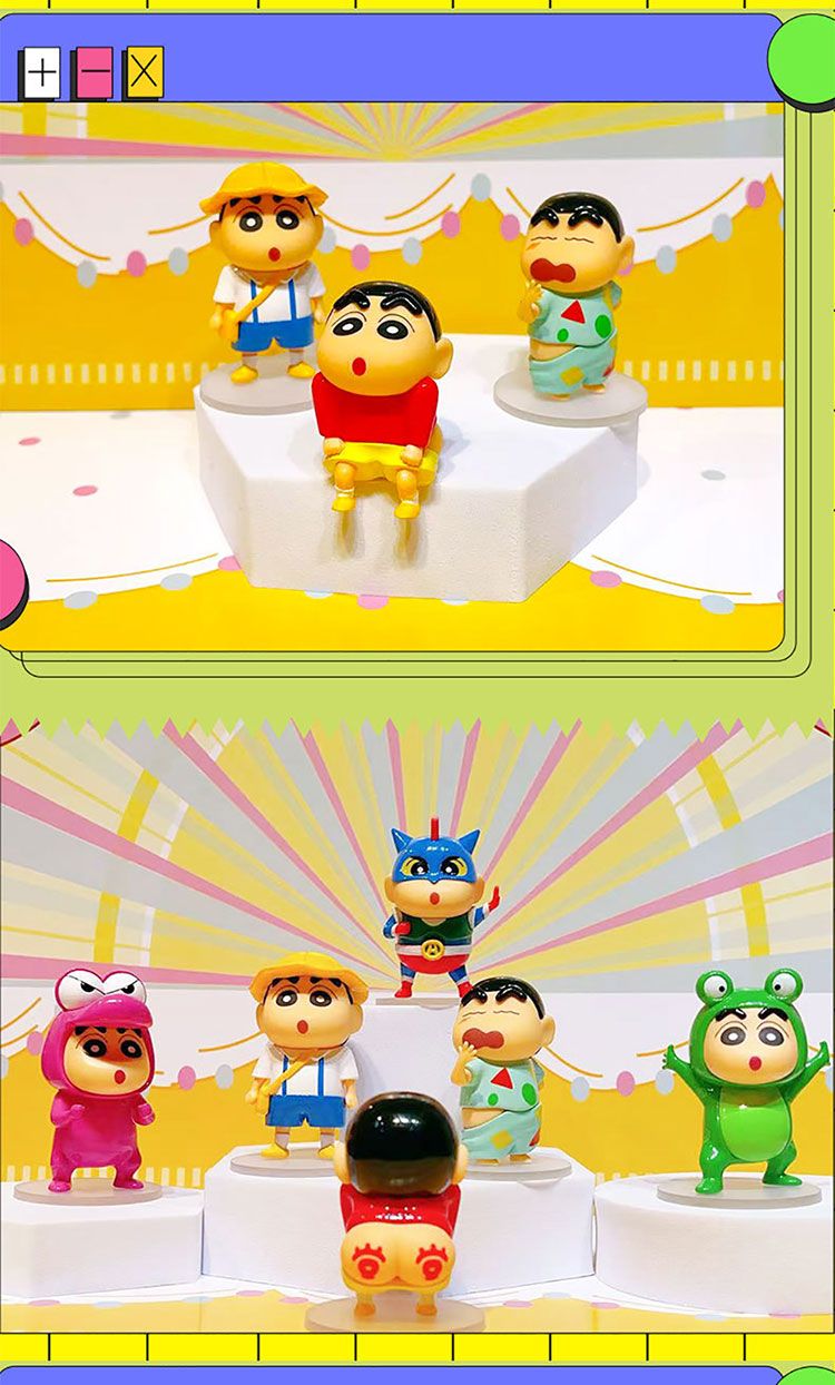 可愛 公仔 盒玩 可愛 蠟筆小新 公仔