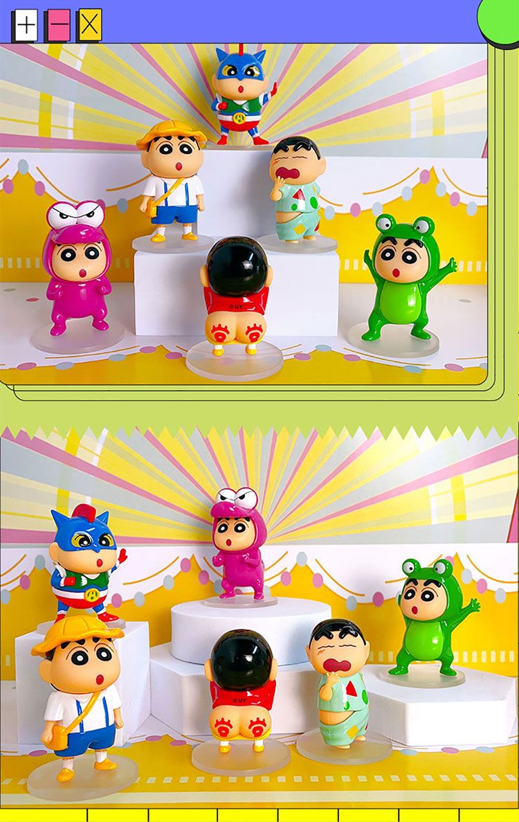 可愛 公仔 盒玩 可愛 蠟筆小新 公仔