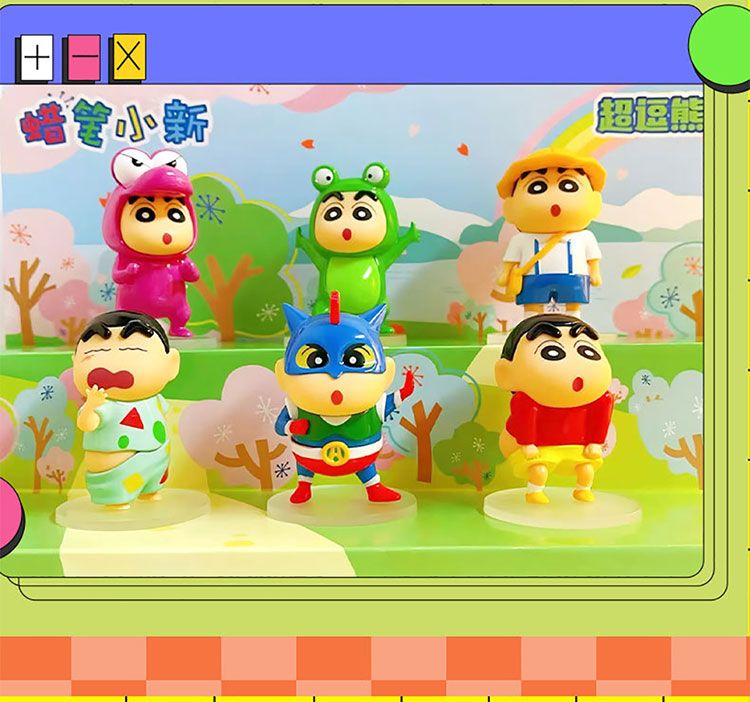 可愛 公仔 盒玩 可愛 蠟筆小新 公仔