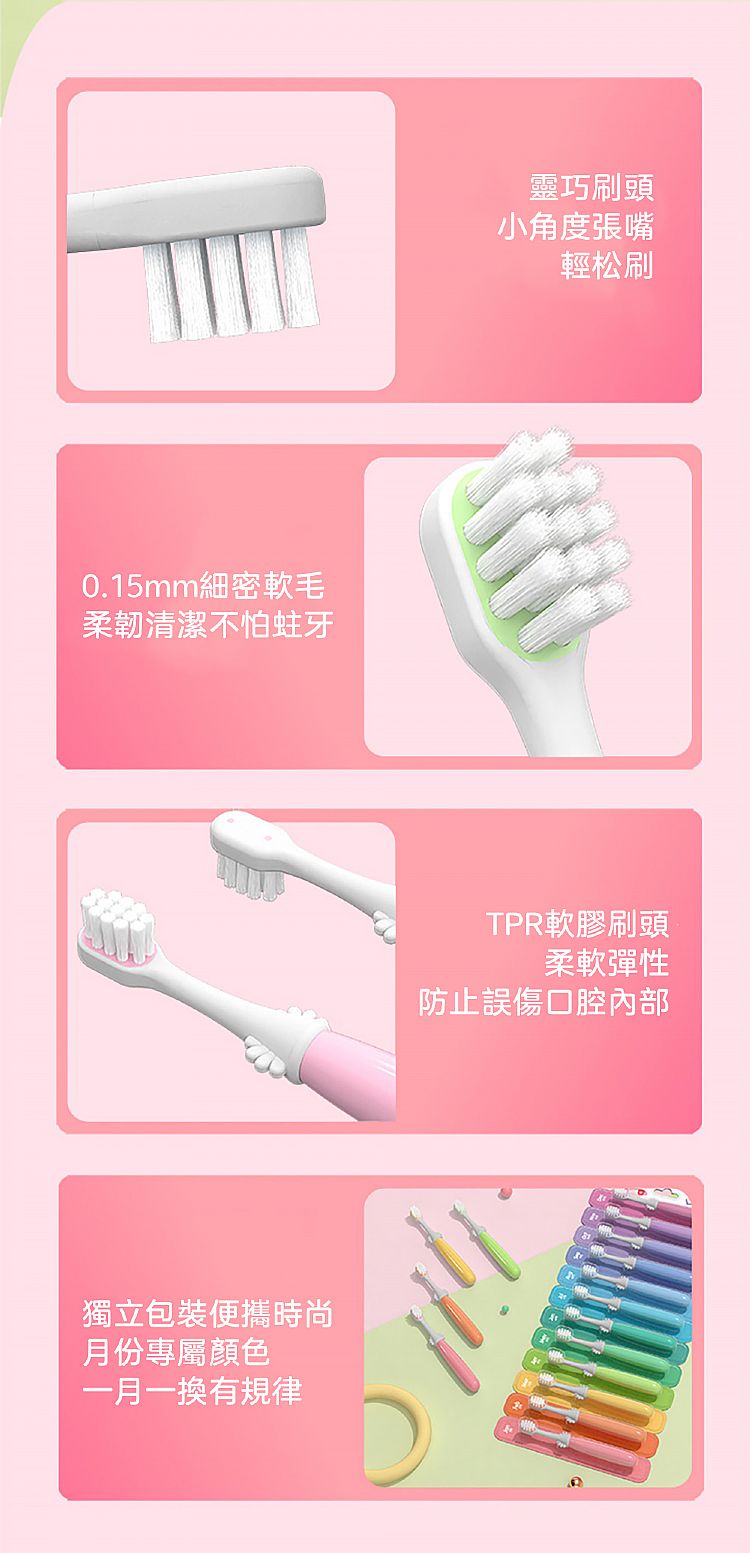 軟毛 牙刷 兒童 牙刷 牙刷 獨立包裝