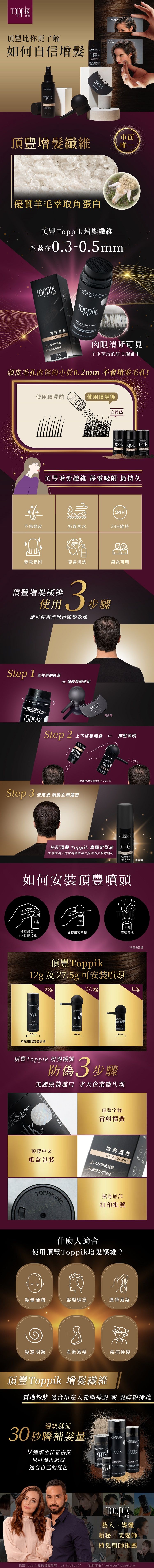 頂豐 增髮纖維 防水 頂豐 假髮 頂豐