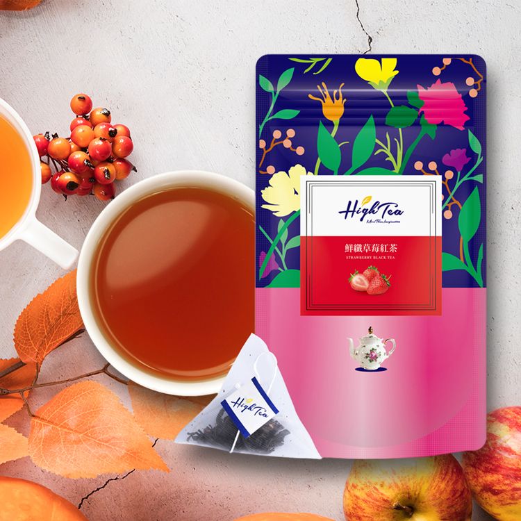 high tea 茶包 草莓 水果 high tea 茶