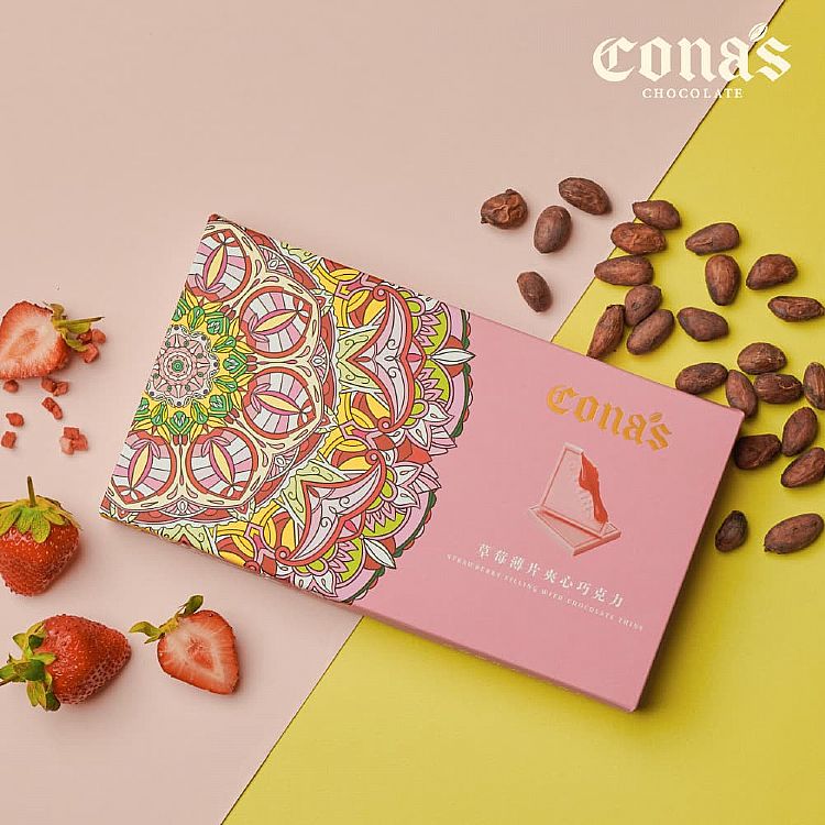 草莓 巧克力 巧克力 禮盒 cona's 巧克力
