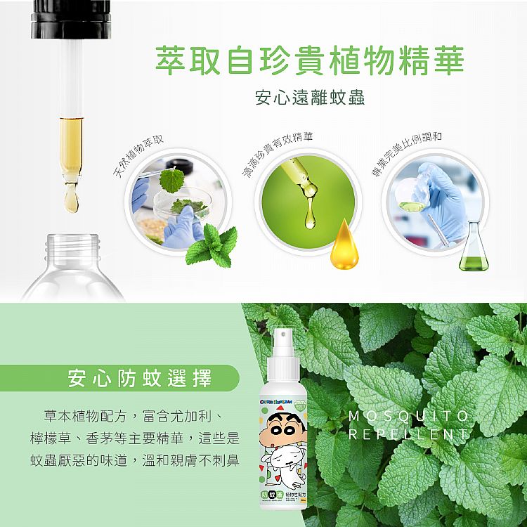 草本 防蚊液 溫和 蠟筆小新 舒緩 蠟筆小新