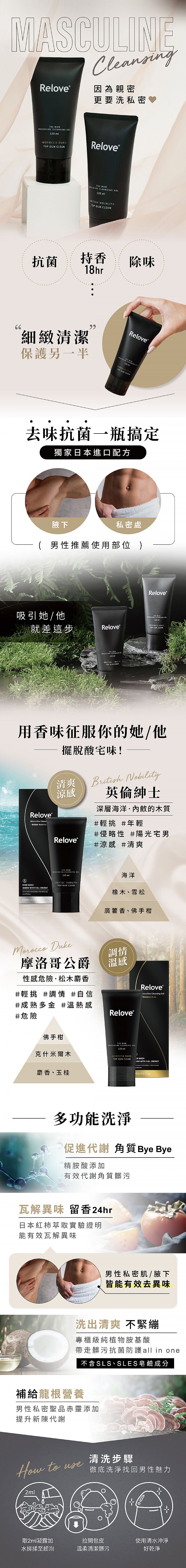 私密潔淨凝露 relove 涼感 私密處清潔 relove 私密處清潔