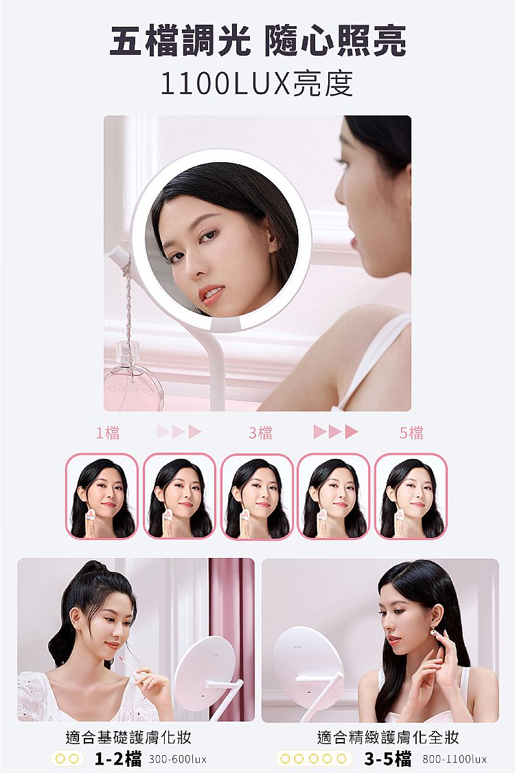 amiro 化妝鏡 amiro 鏡子 LED 化妝鏡