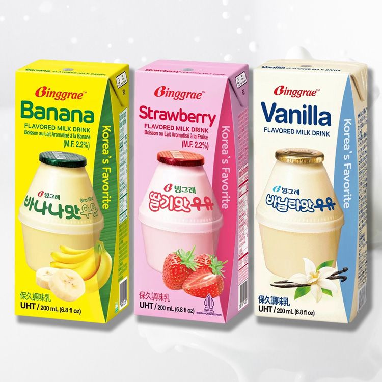 香蕉 草莓 草莓 調味乳 調味乳 香蕉