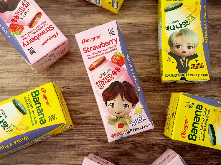 香蕉 草莓 草莓 調味乳 調味乳 香蕉