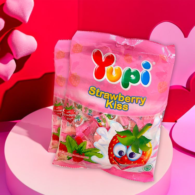 草莓 軟糖 呦皮 軟糖 呦皮 印尼