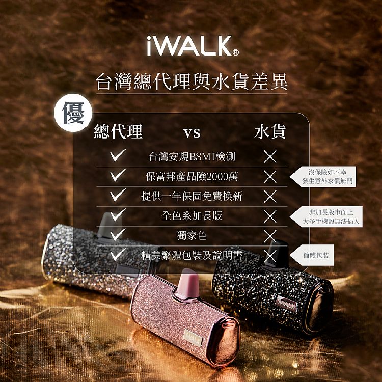 直插式 行動電源 行動電源 IWALK 直插式 IWALK