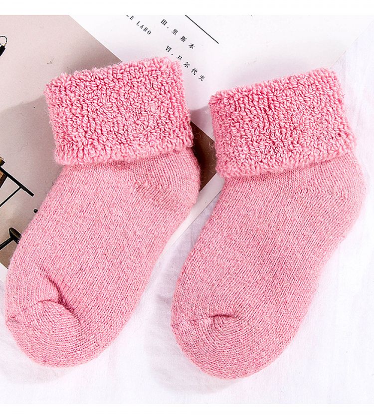 中筒襪 加厚 中筒襪 保暖 中筒襪 粉色