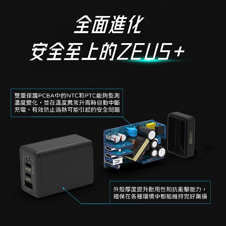 快充 充電器 氮化鎵 充電器 快充 黑色