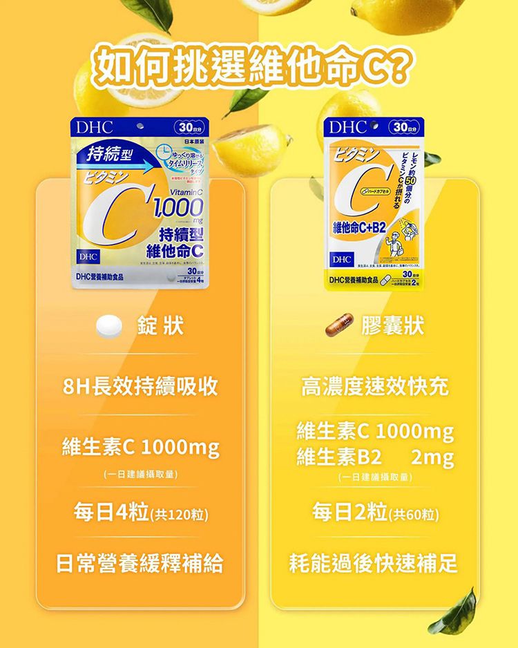 DHC 持續型 維他命C 抗氧化 DHC 抗氧化